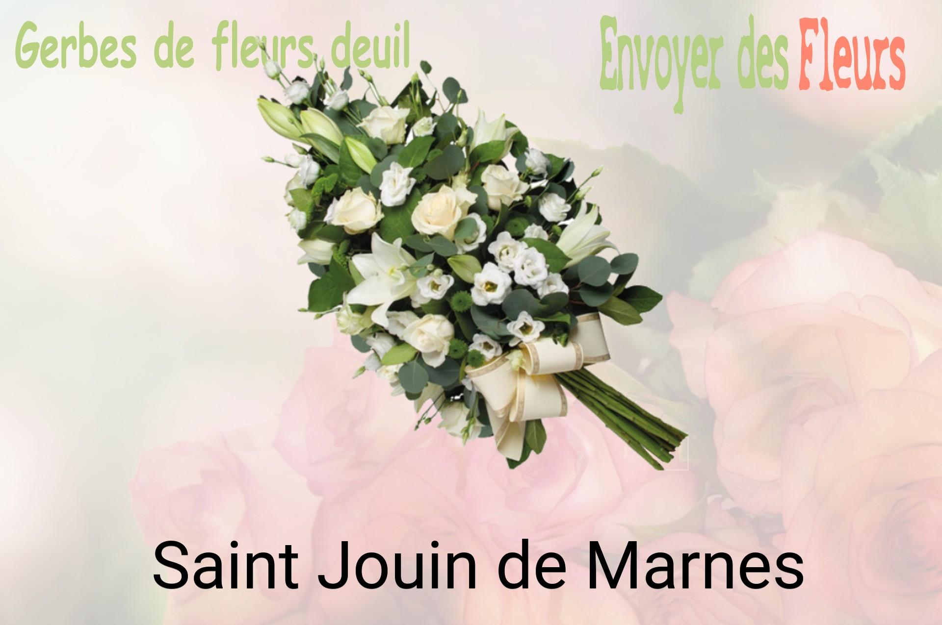 Gerbe de fleurs de deuil livrée à Saint-Jouin-de-Marnes